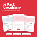 Le Pack Newsletter par OPOPUP
