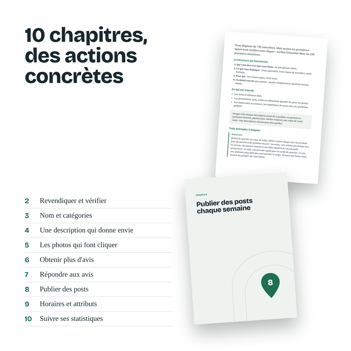 Votre fiche Google au top : aperçu du contenu