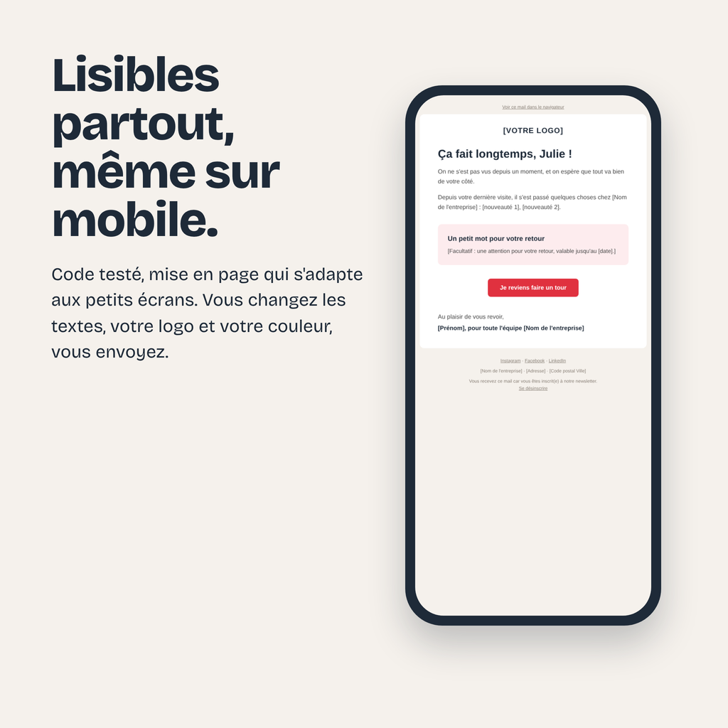 Le Pack Newsletter : exemple d'utilisation